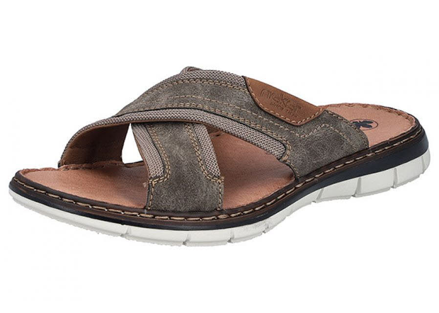 Rieker FSK Herren Sandalen Hausschuhe braun