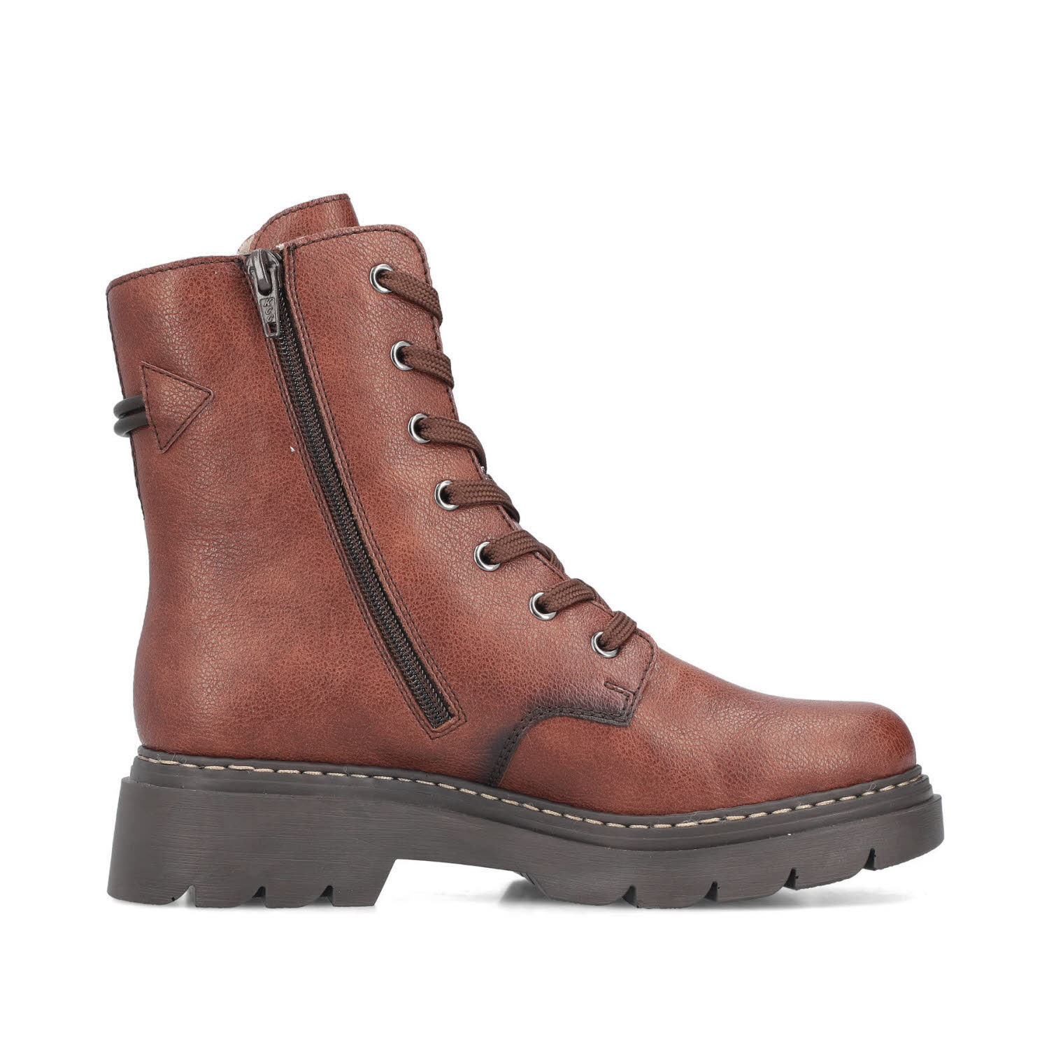Rieker HWK Damen Stiefel Damen Winterstiefel Bikerstiefel braun