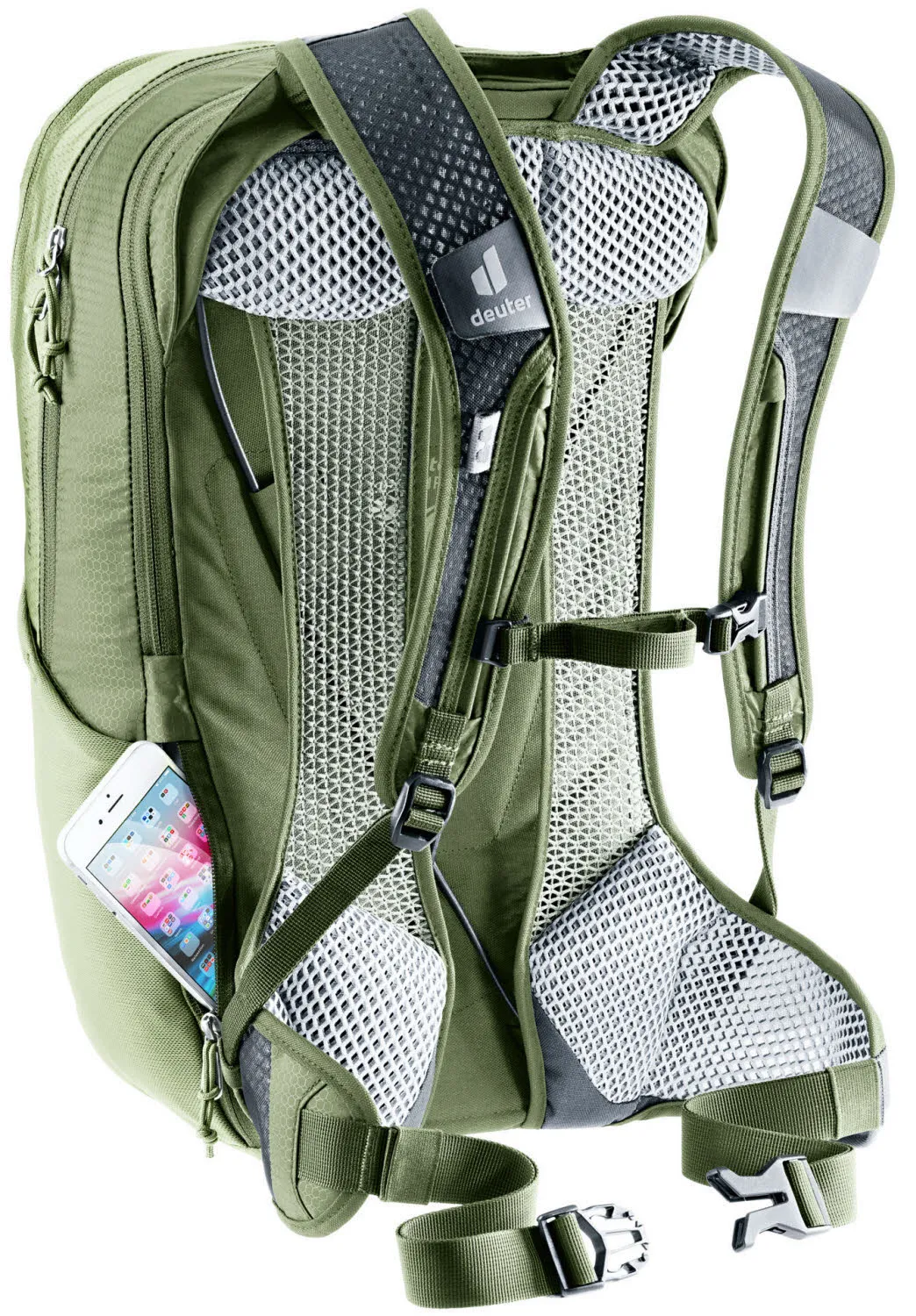 Deuter Race Air 14 + 3 Fahrradrucksack Freizeitrucksack grün