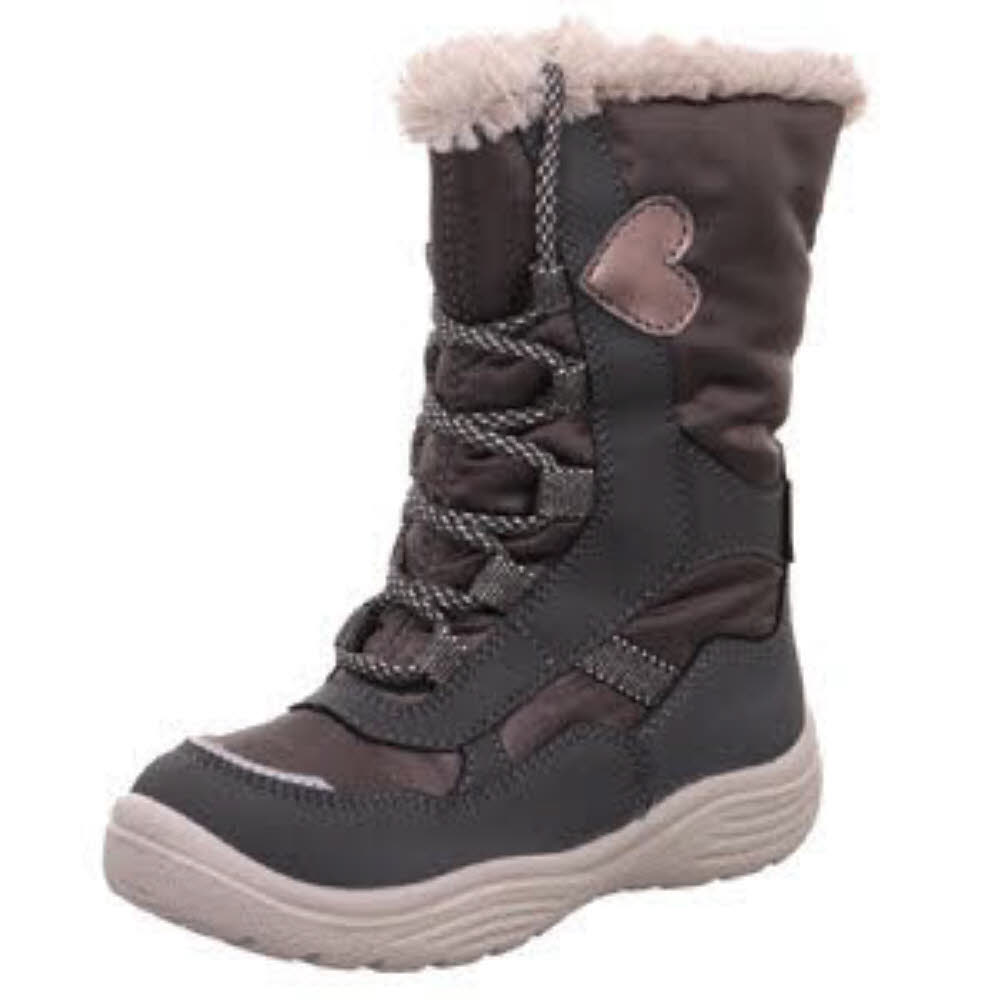 Superfit Crystal Stiefel Warmfutter Winterstiefel Kinderschuh Kids Mädchen grau NEU