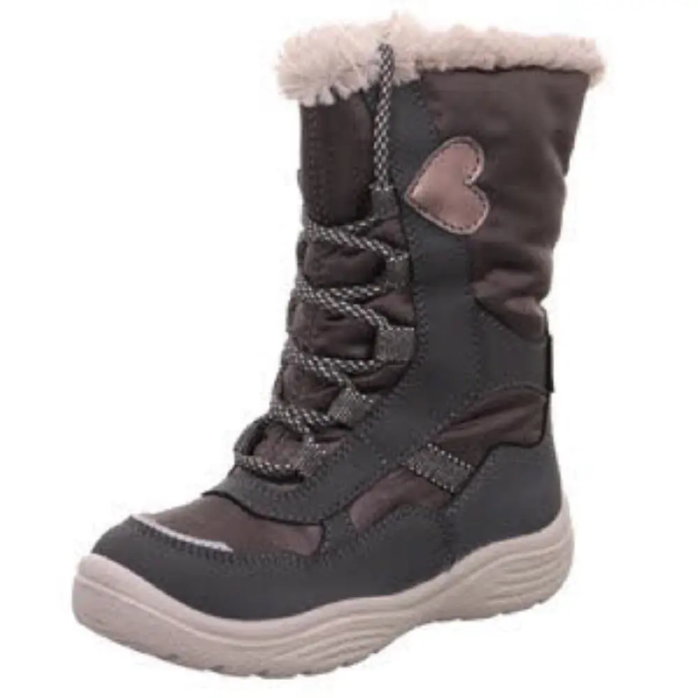 Superfit Crystal Stiefel Warmfutter Winterstiefel Kinderschuh Kids Mädchen grau NEU