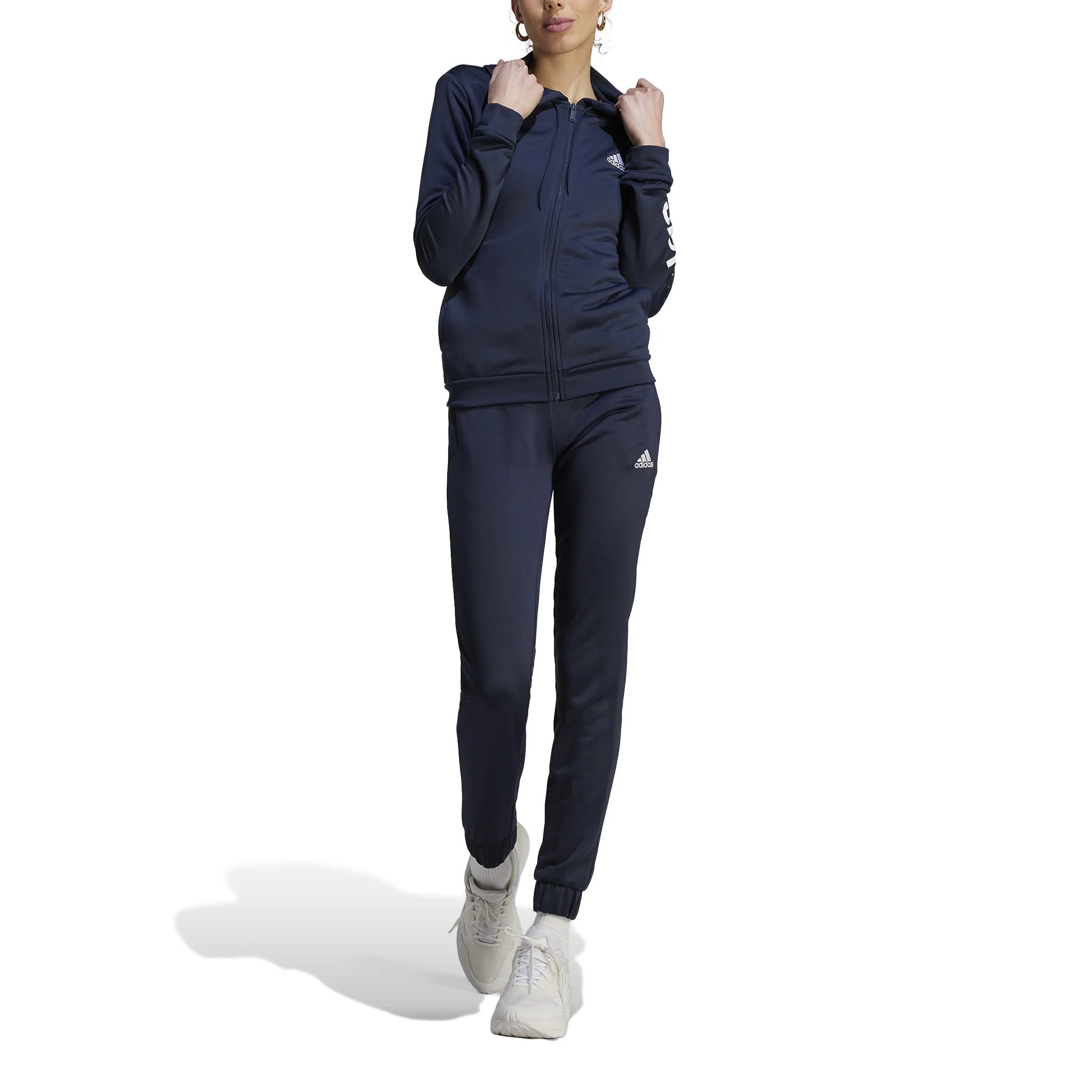 adidas Linear Damen Trainingsanzug dunkelblau