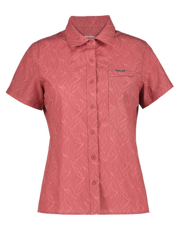 Icepeak Bovina Kurzarmhemd Bluse Damen hellrot
