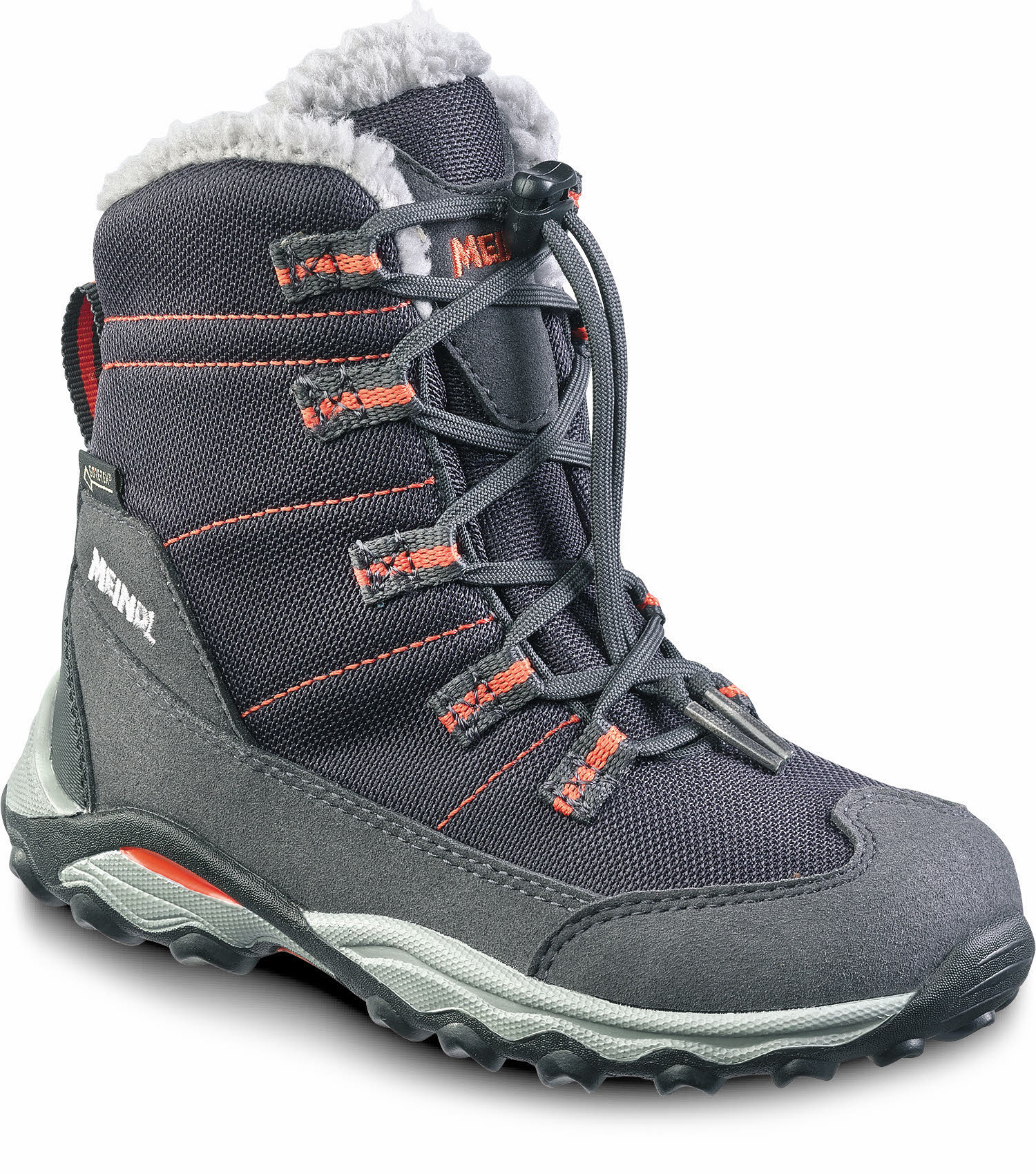 Meindl Yolup Winterstiefel gefüttert Kinder grau