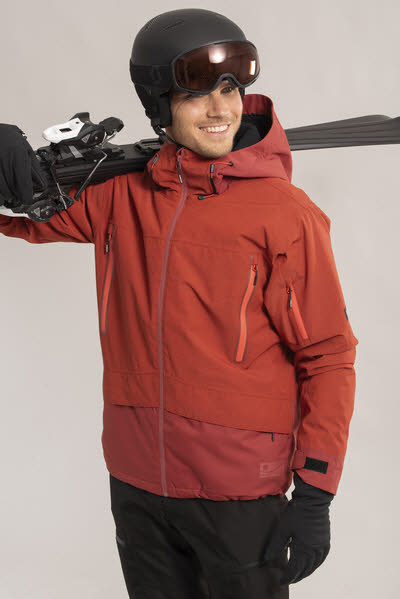 Icepeak Jacke CASTRES Skijacke Snowboardjacke Herren orangerot