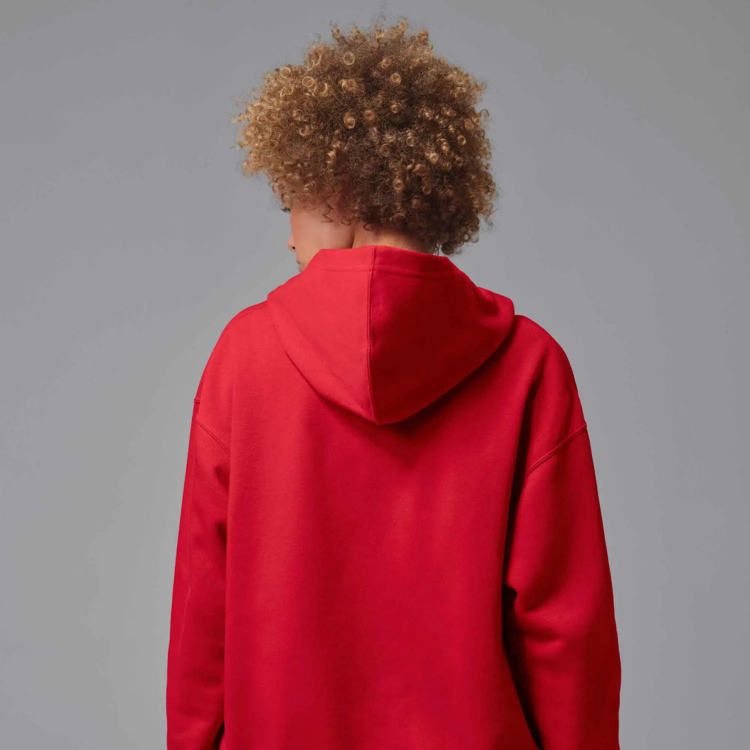 Nike W J JUMPMAN FLC PO 2 Damen Hoodie Kapuzenpullover rot