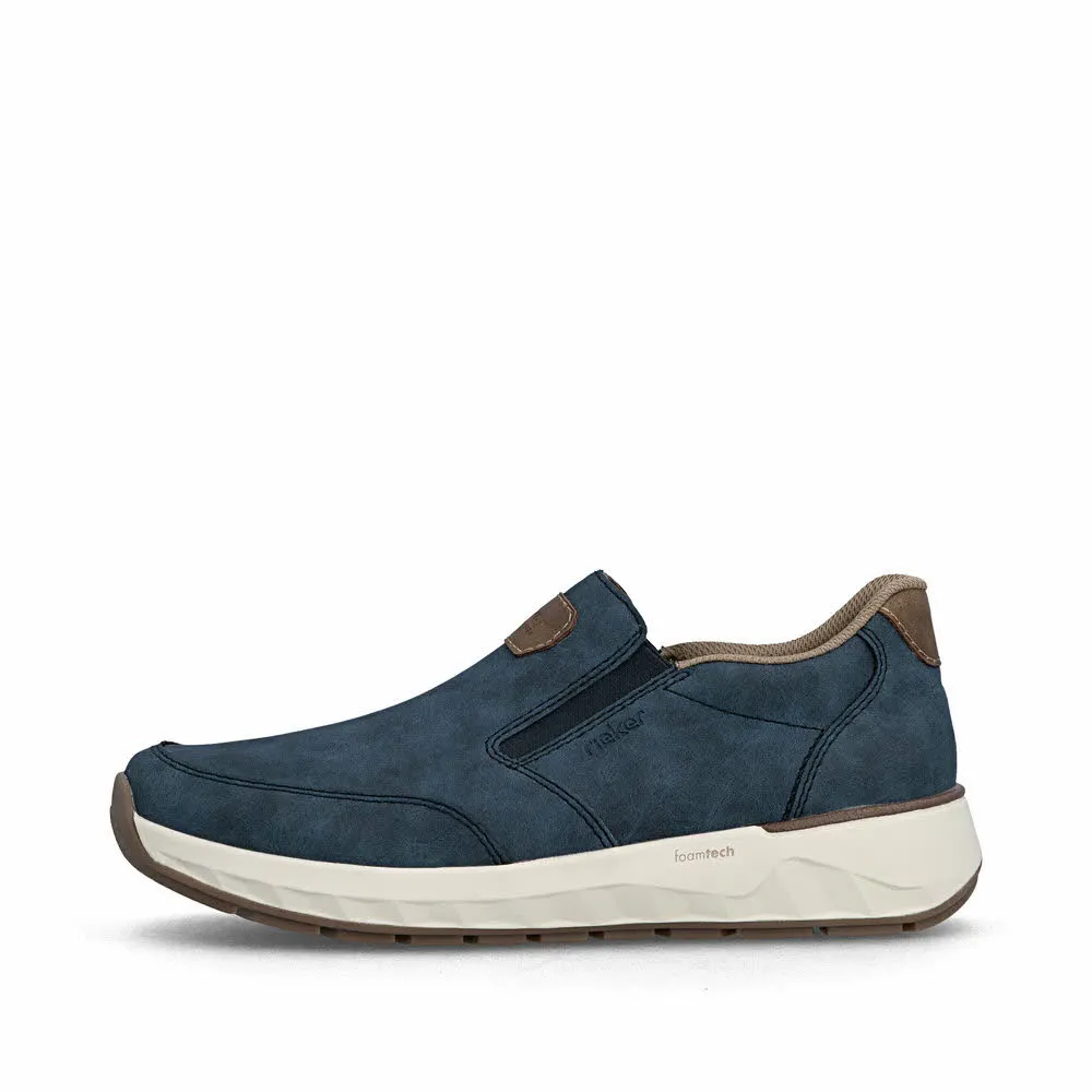 Rieker Herren Slipper blau