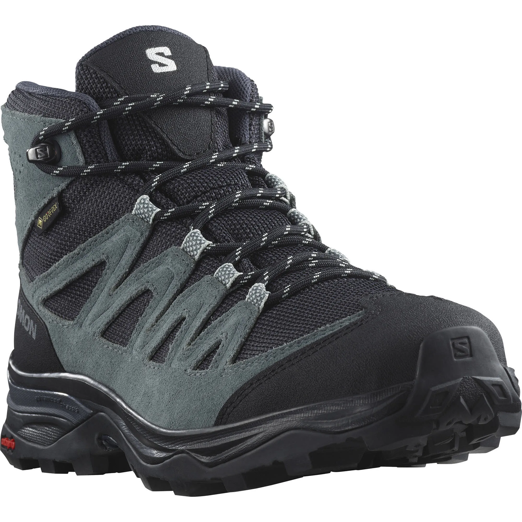 Salomon X Ward Leather MId GTX Damen Trekkingschuh Schwarz