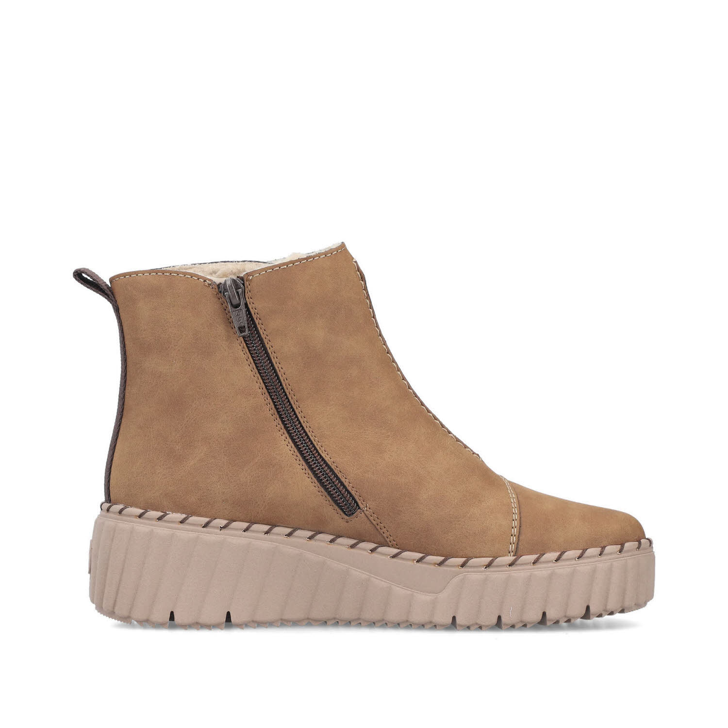 Rieker HWK Damen Stiefel Damen Modestiefel Winterstiefelette wood