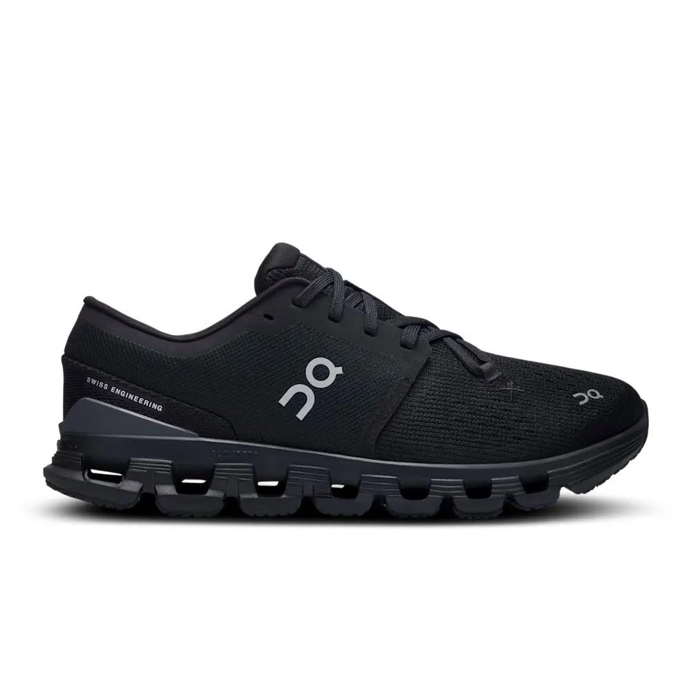ON Cloud X 4 Damen Freizeitschuhe Sneaker schwarz