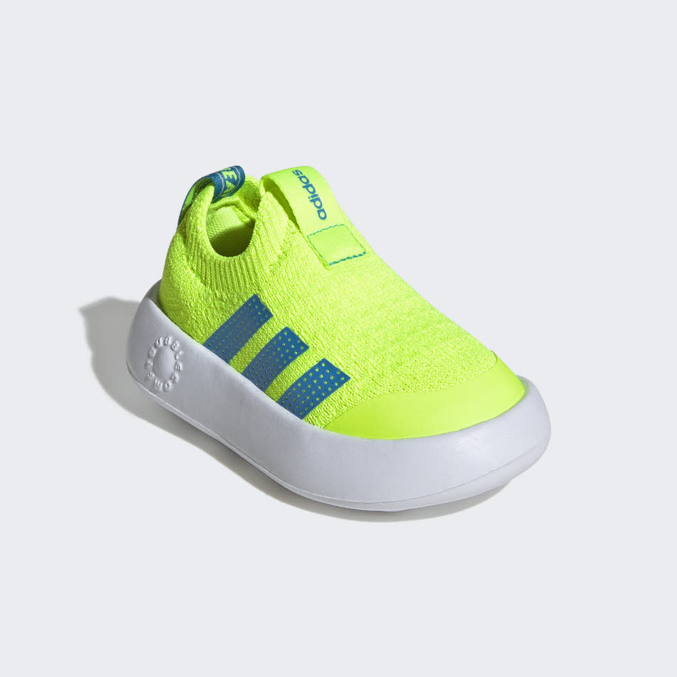 adidas Bubblecomfy Kids Schuh Kleinkind Klettverschluss-Schuh gelb/blau