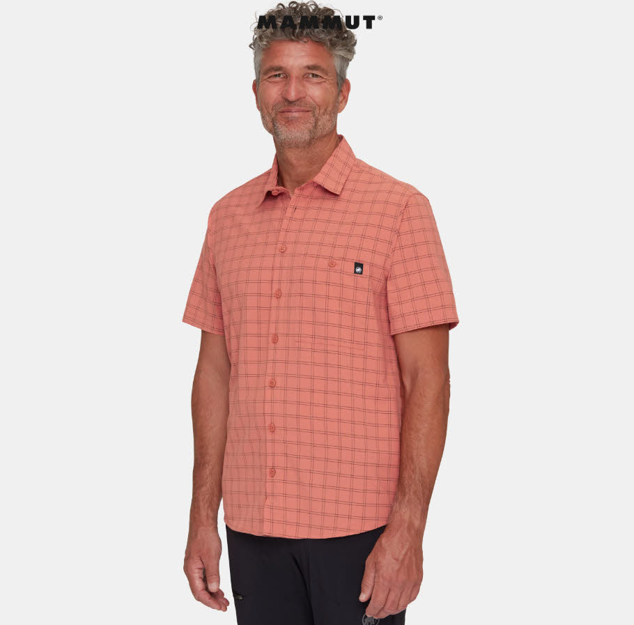 Mammut Lenni Shirt Herren Outdoor-Hemd Wander-Hemd rot