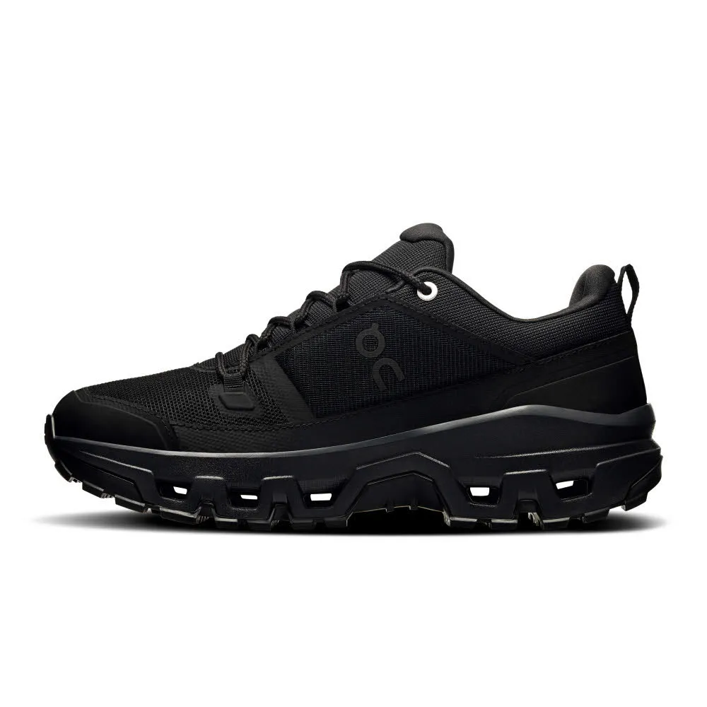 ON Cloudrock Low WP Trekkingschuhe Wanderschuhe Damen schwarz