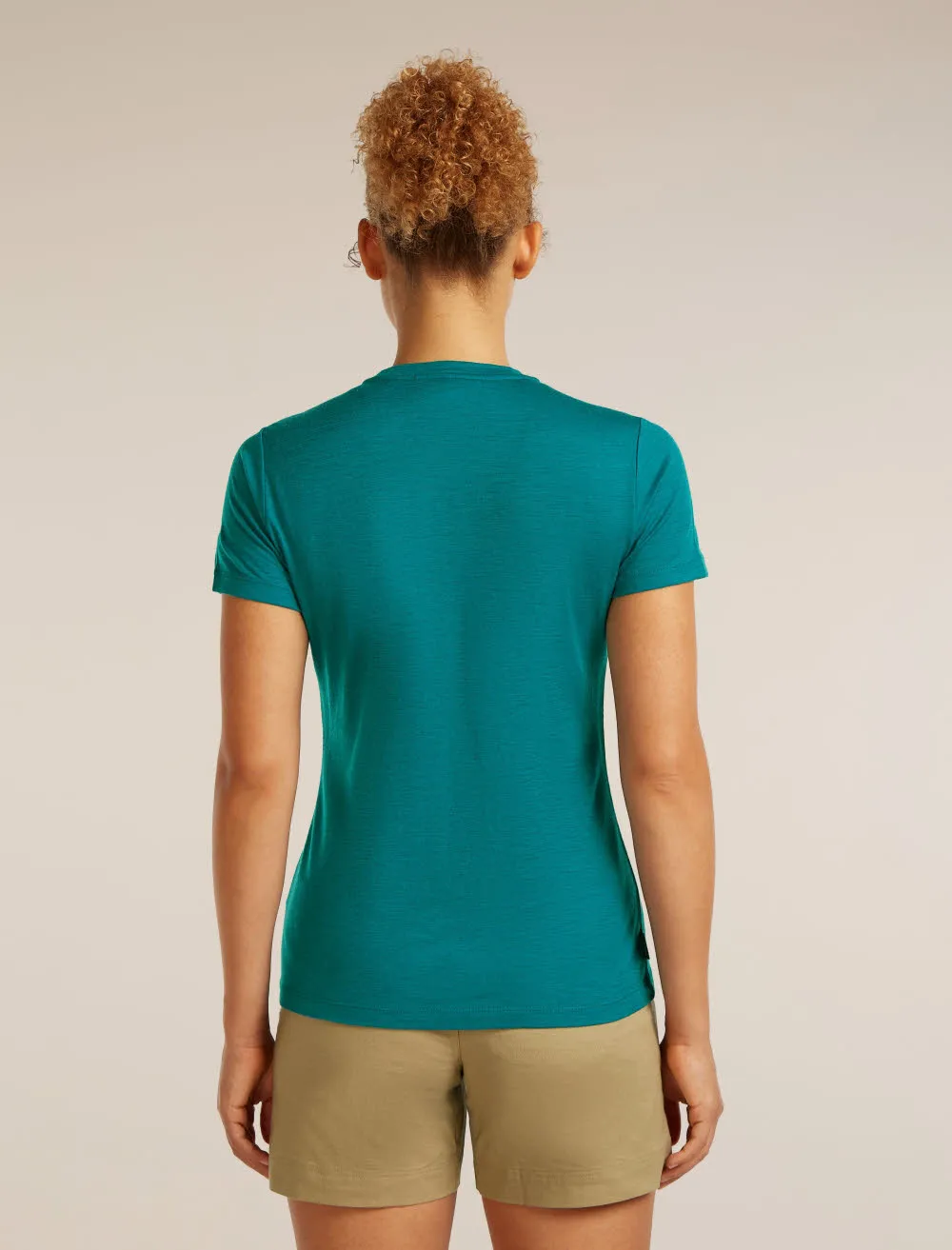 Icebreaker Merino 150 Tech Lite SS Tee Hike Path Damen T-Shirt Funktionsshirt blau
