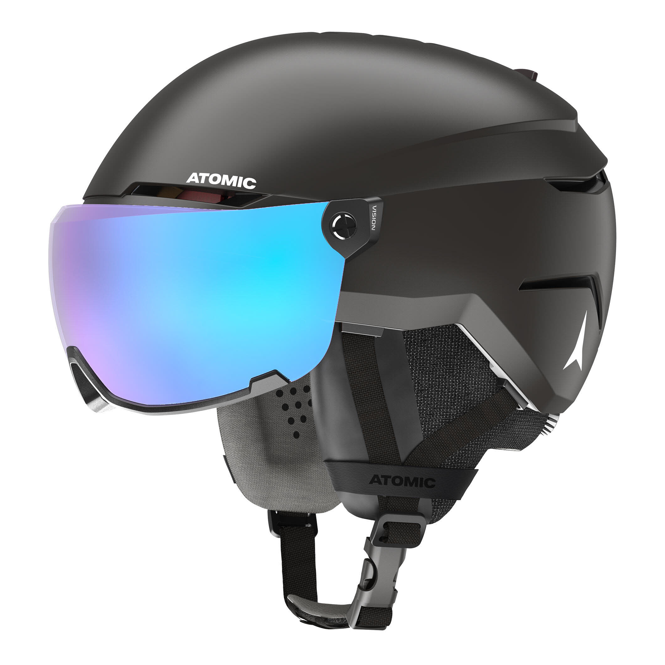 Atomic Savor Visor Stereo 20/21 Herren Skihelm Visierhelm Alpin Helm black NEU
