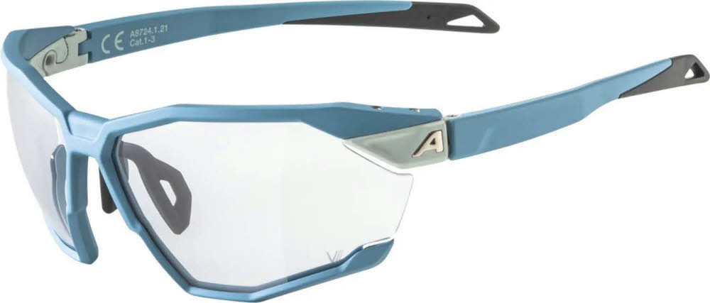 Alpina TWIST SIX V Unisex Sportbrille Radsportbrille Sonnenbrille smoke/blue matt