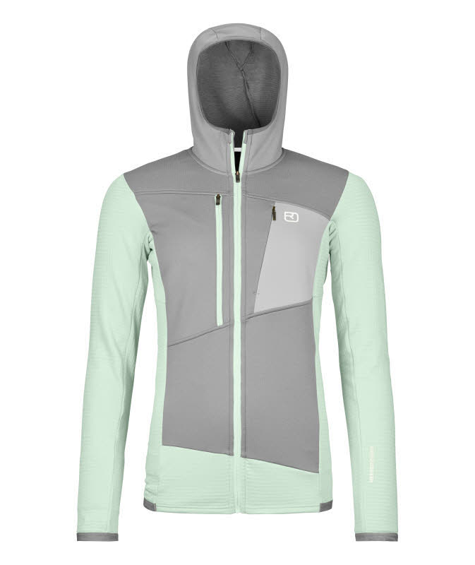 Ortovox FLEECE GRID HOODY Damen Fleece-Hoodie green acid