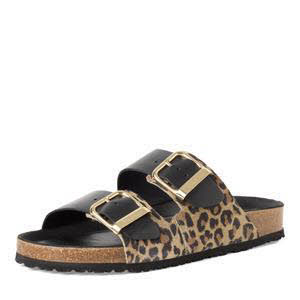 Tamaris Pantolette Damen BLACK/LEOPARD