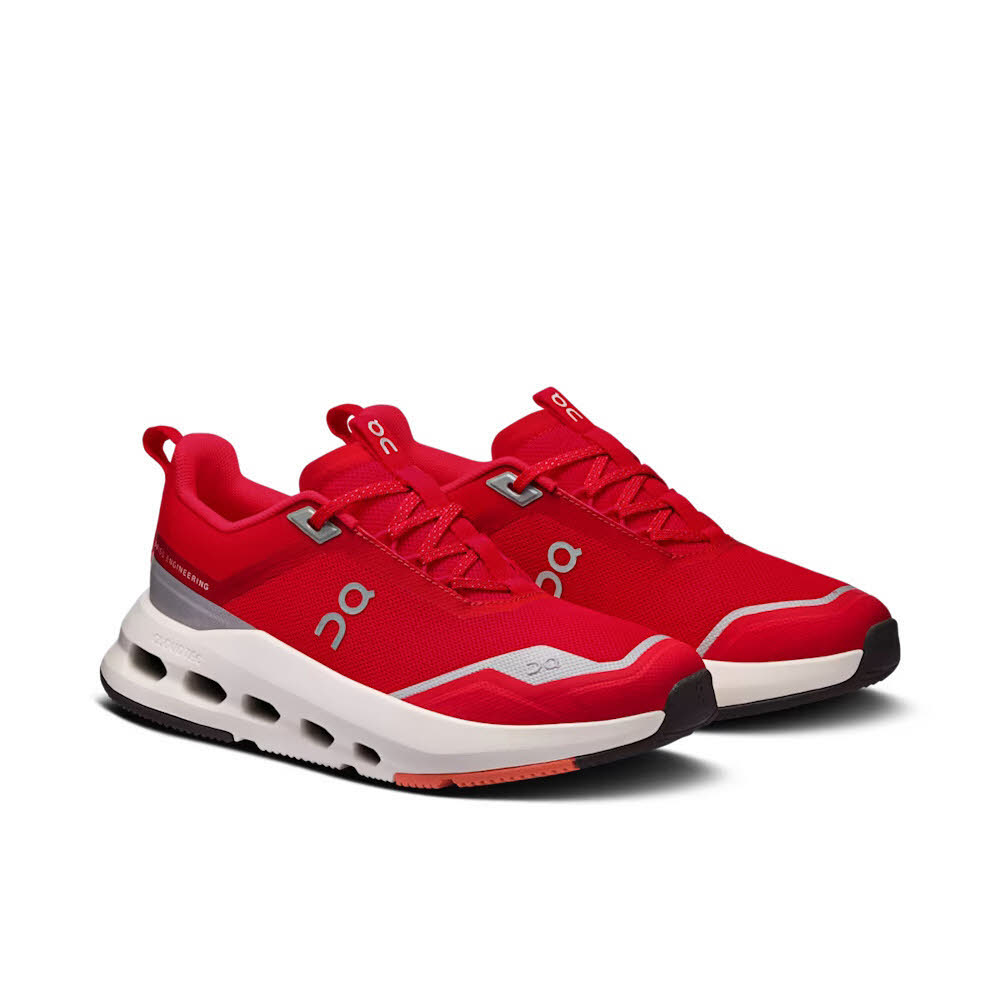 ON Cloudnova Youth Kinder Sneaker Halbschuhe rot