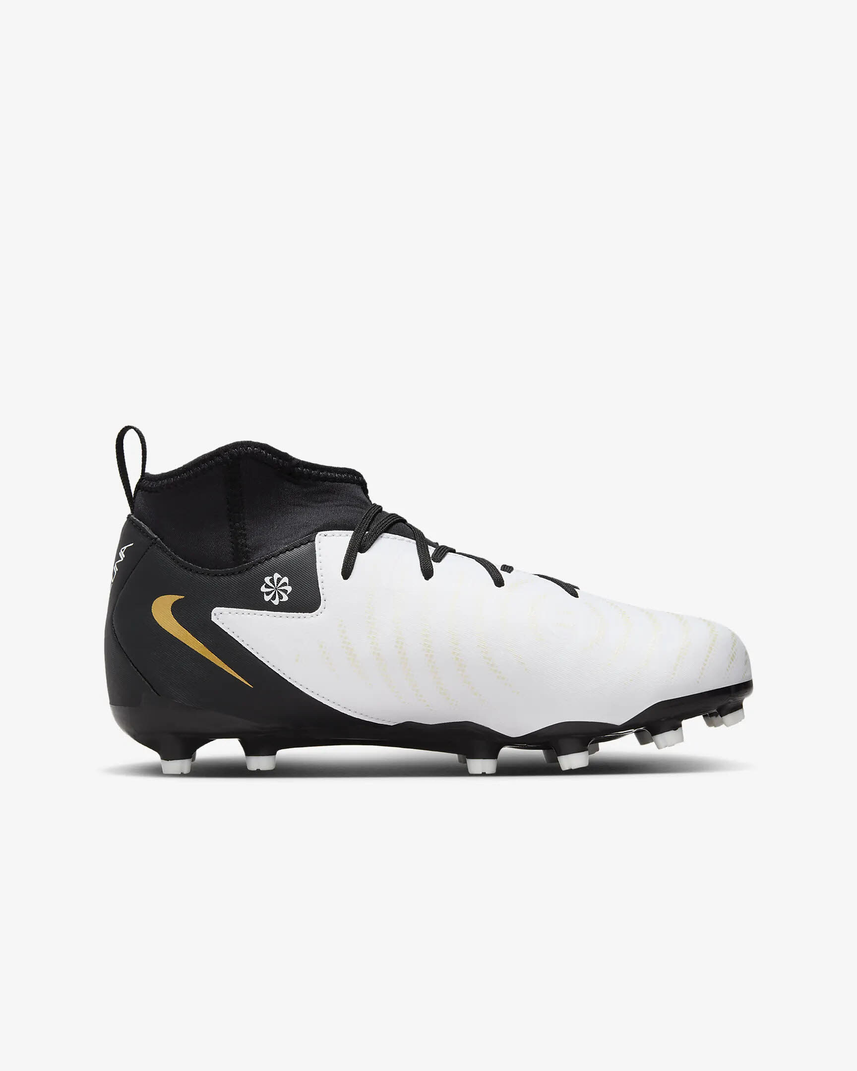 Nike Jr. Phantom Luna 2 Academy Fußballschuh high-top Rasen Kinder weiß schwarz