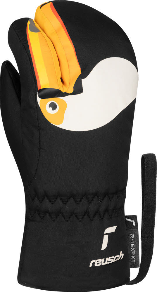 Reusch Peggy R-TEX® XT Lobster Kinder Skihandschuhe Fäustlinge schwarz