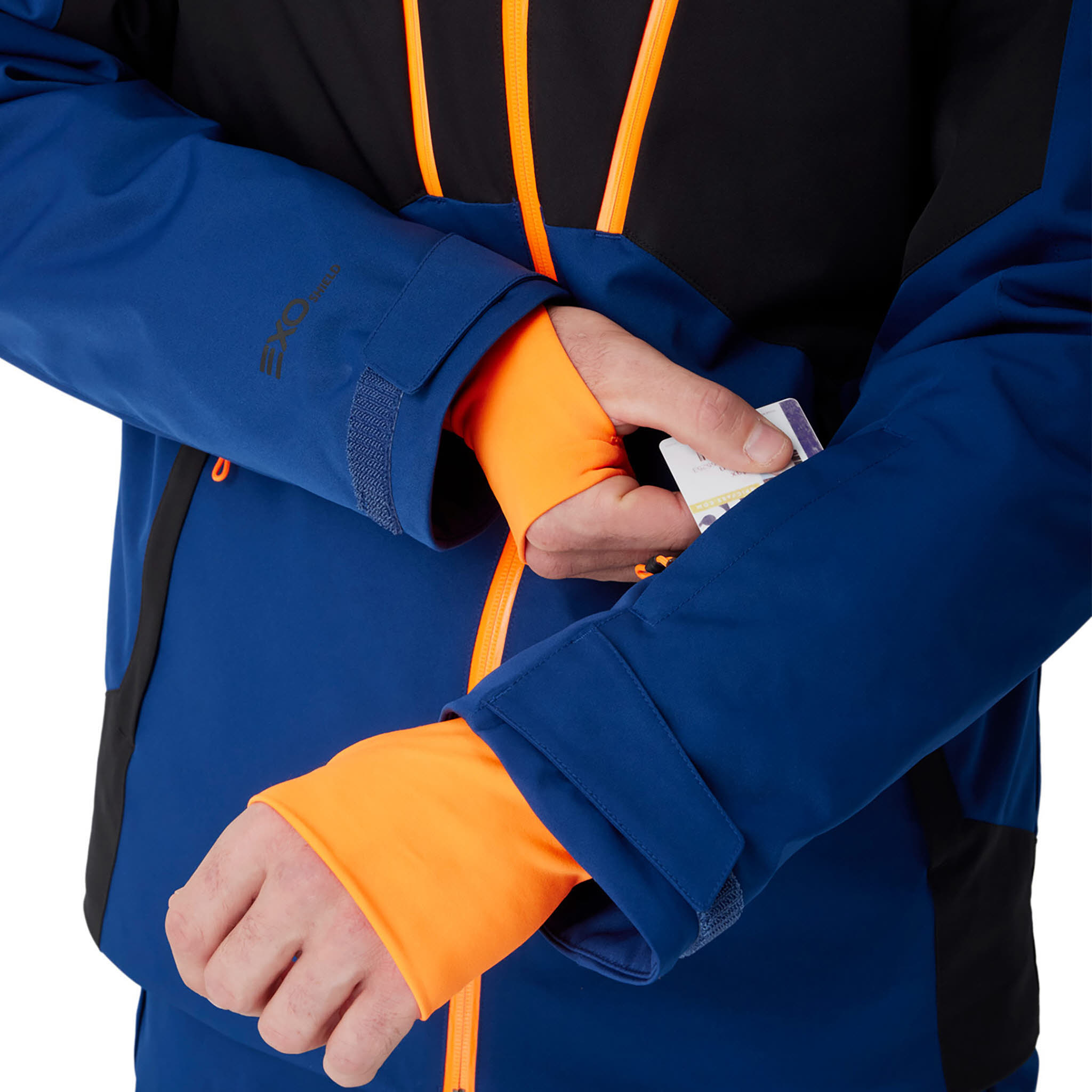 Spyder RIVAL JACKET Skijacke Herren blau/orange