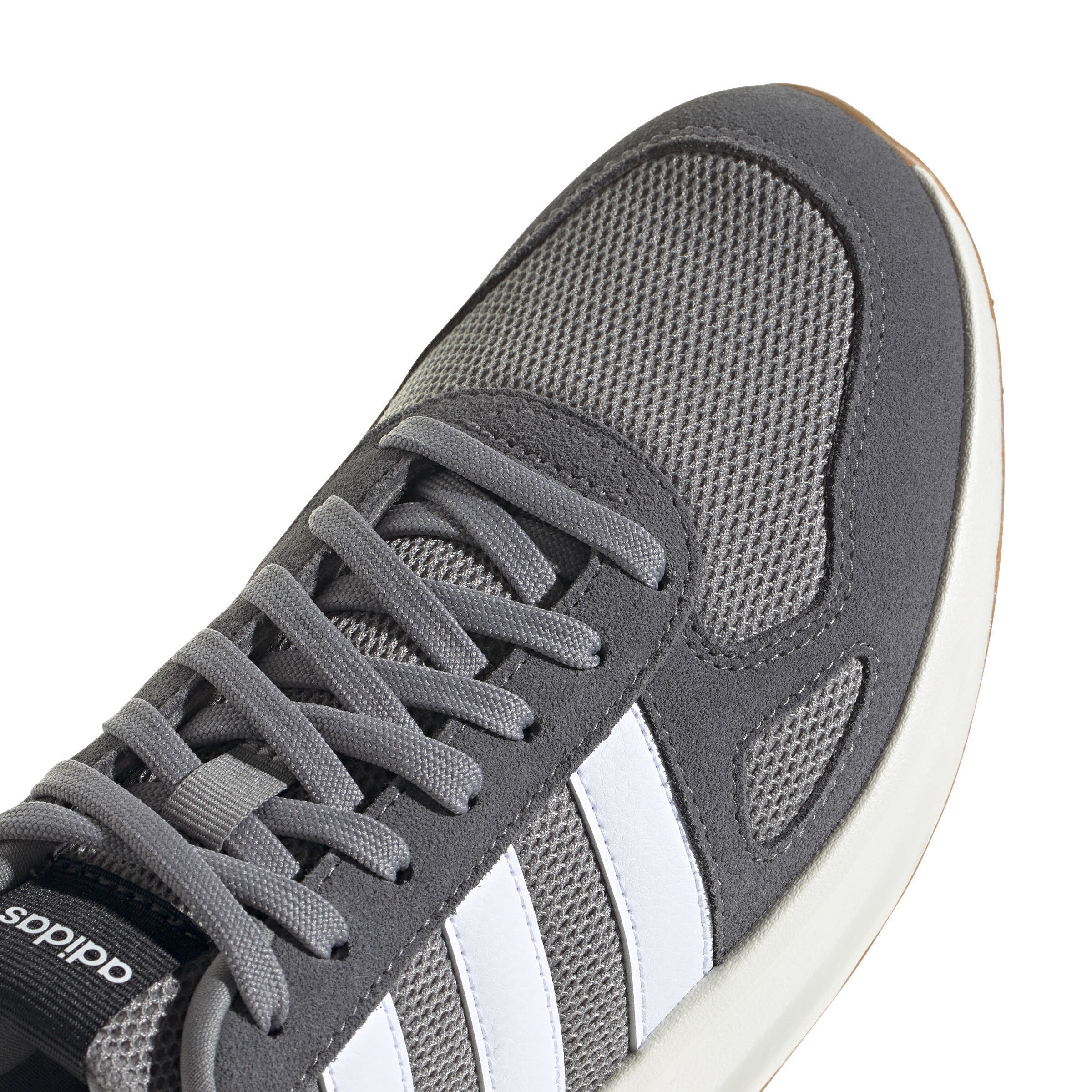adidas RUN 84 Herren Sneaker Low sportlich Freizeitschuhe grau/weiß