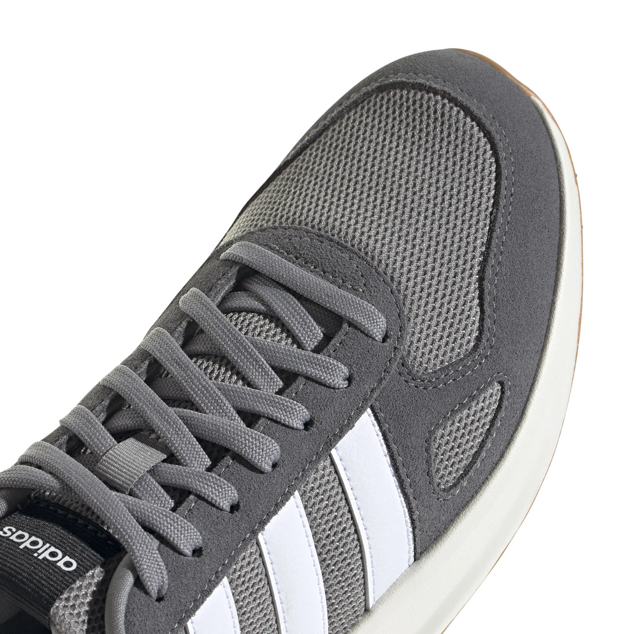 adidas RUN 84 Herren Sneaker Low sportlich Freizeitschuhe grau/weiß
