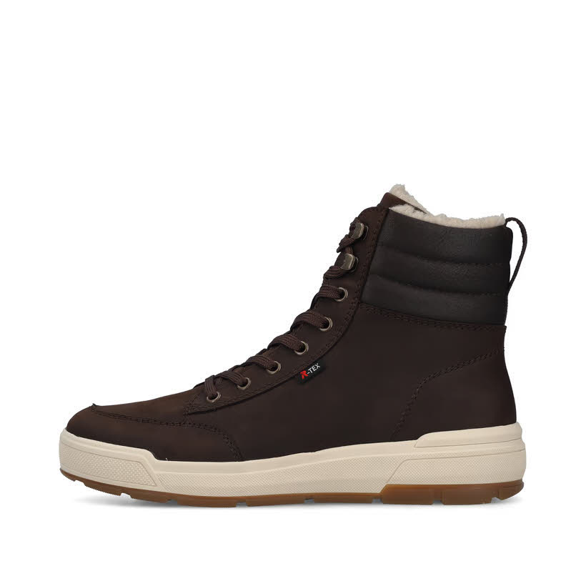 Rieker Herren Schnürstiefel Kurzstiefel braun