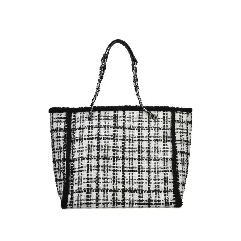 Rieker Shopper Handtasche Damen schwarz weiß