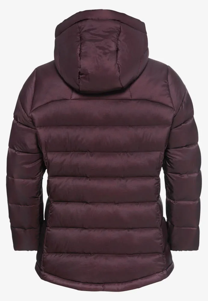 Jack Wolfskin NEBELHORN DOWN HOODY W RDS Damen Daunenjacke rot