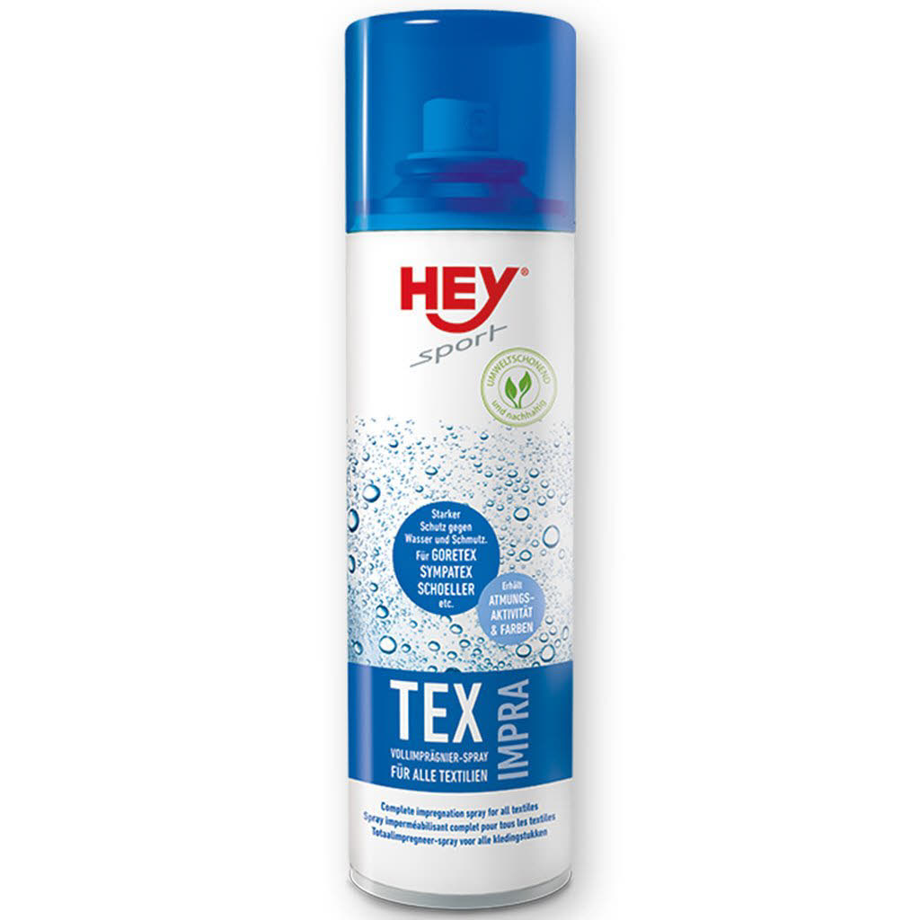 HEY Sport Tex Impra Vollimprägnier Spray Pflegemittel Textilkleidung Textilschuhe 200ml NEU
