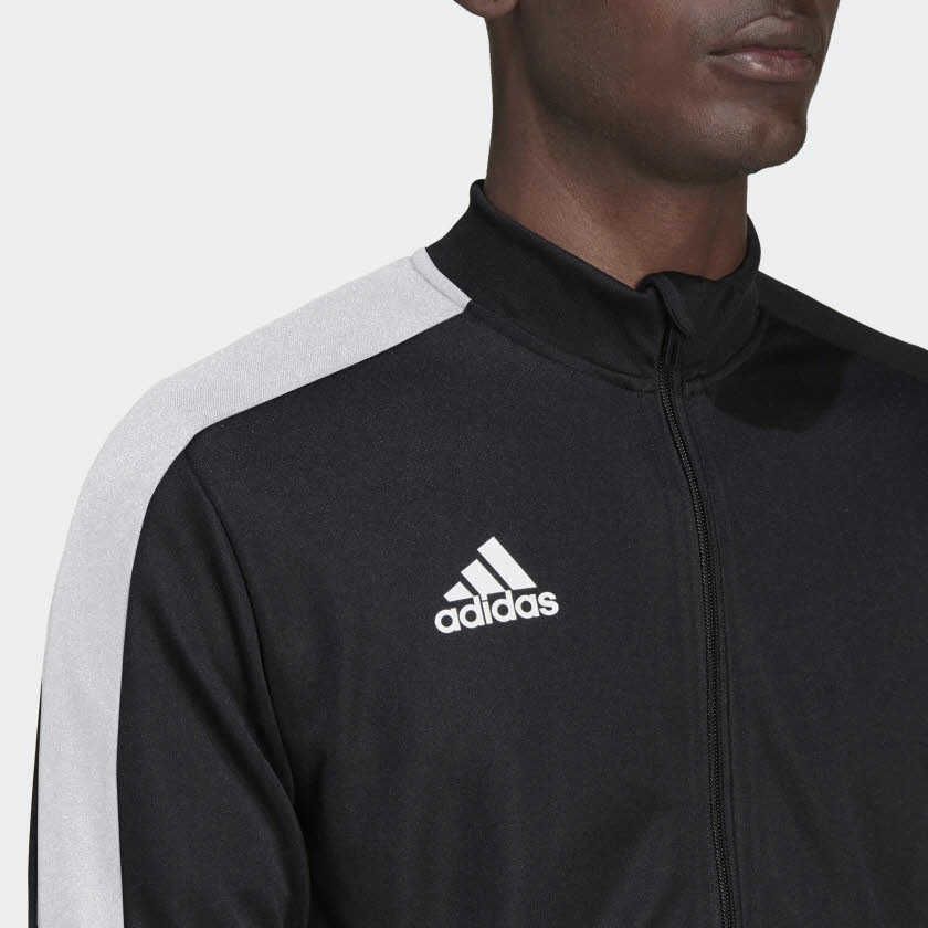 adidas Tiro ESSENTIALS Herren Sport Trainingsweste Fußballjacke schwarz NEU