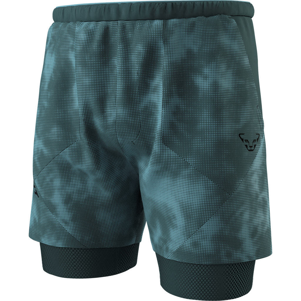 Dynafit Trail Reflective 2/1 Shorts Herren Shorts Laufshorts grau