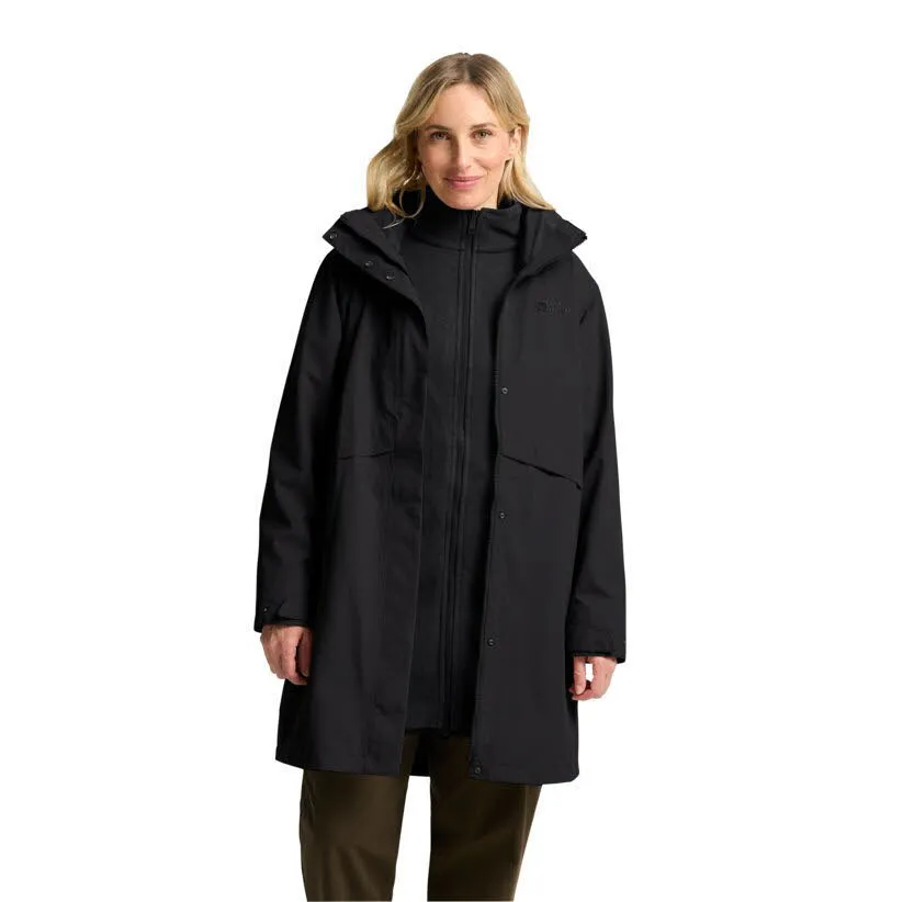 Jack Wolfskin Baylight 3in1 Coat Damen Kombimantel Freizeitmantel schwarz