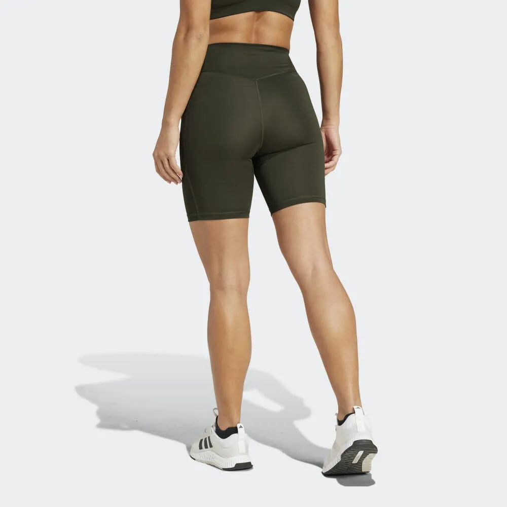 adidas OPTIME 7-INCH Damen Leggings Shorts kurze Hose schwarz