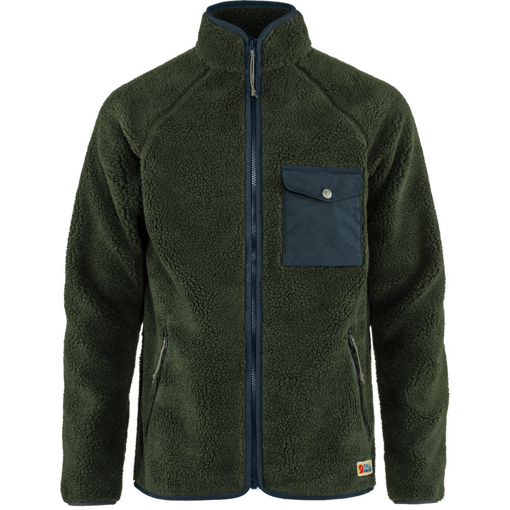 Fjällräven Vardag Pile Fleece M Herren Fleecejacke grün