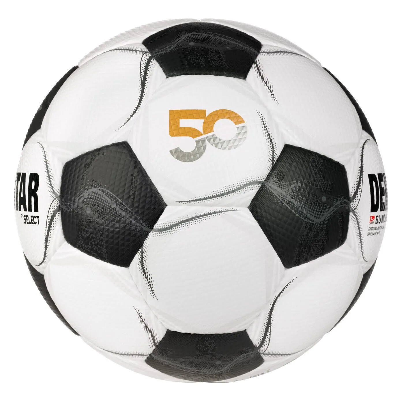 Derbystar Bundesliga Brillant APS v25 Fußball weiß/orange