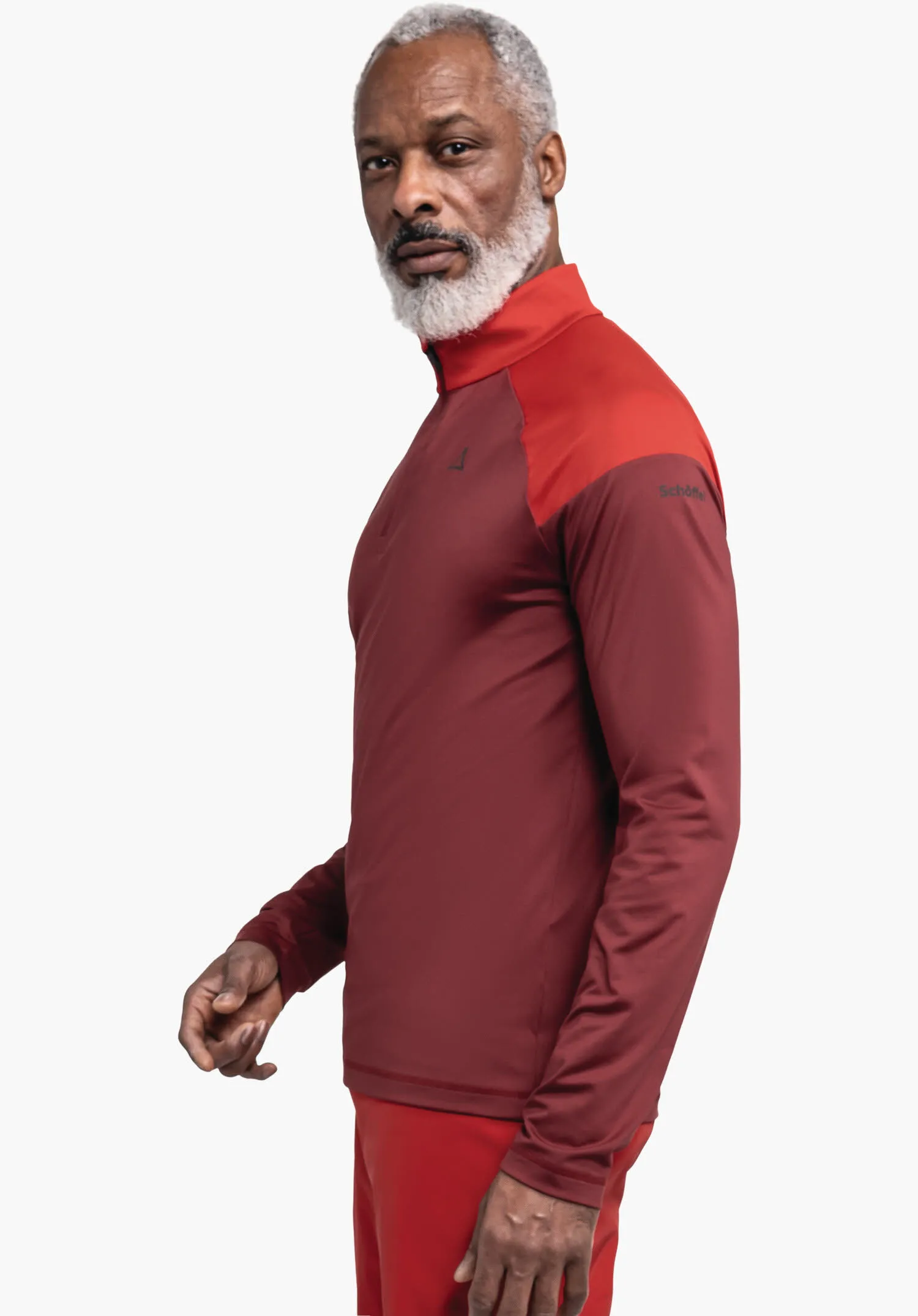 Schöffel Lenggries Herren Longsleeve Skirolli rot
