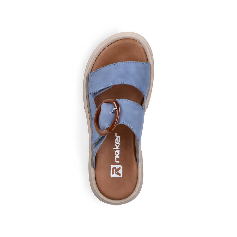 Rieker FSK Damen Sandalen Sandaletten blau
