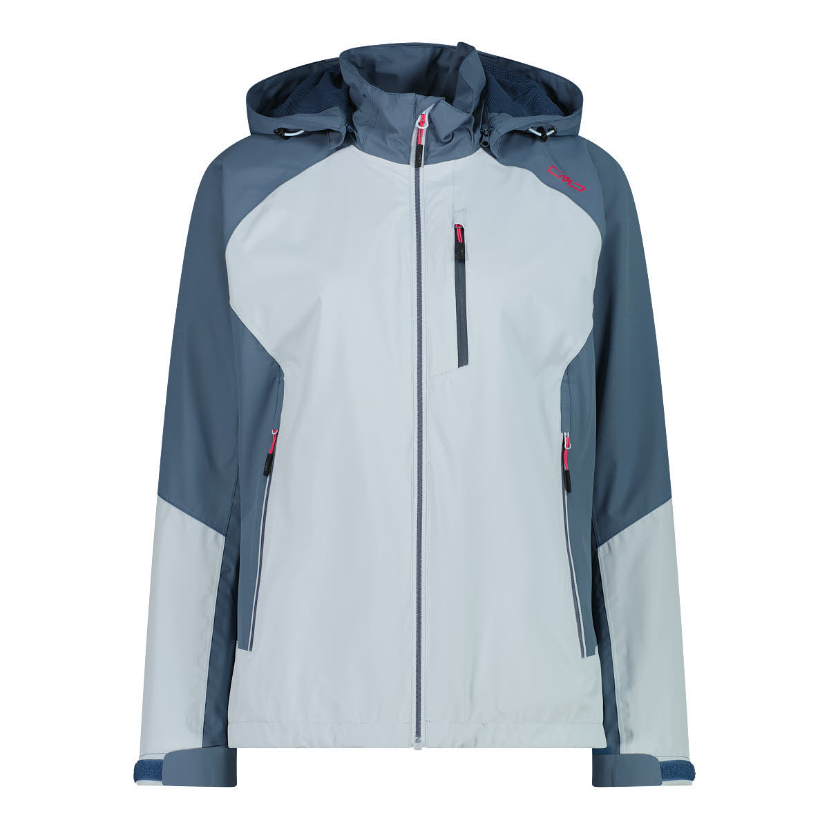 CMP WOMAN JACKET ZIP HOOD Damen Outdoorjacke Regenjacke sky blue