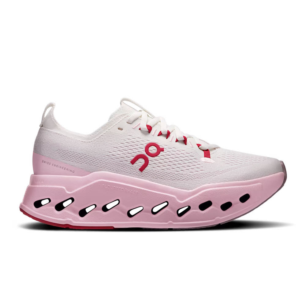 ON CLOUDSURFER MAX Damen Laufschuhe Joggingschuhe ivory/peony
