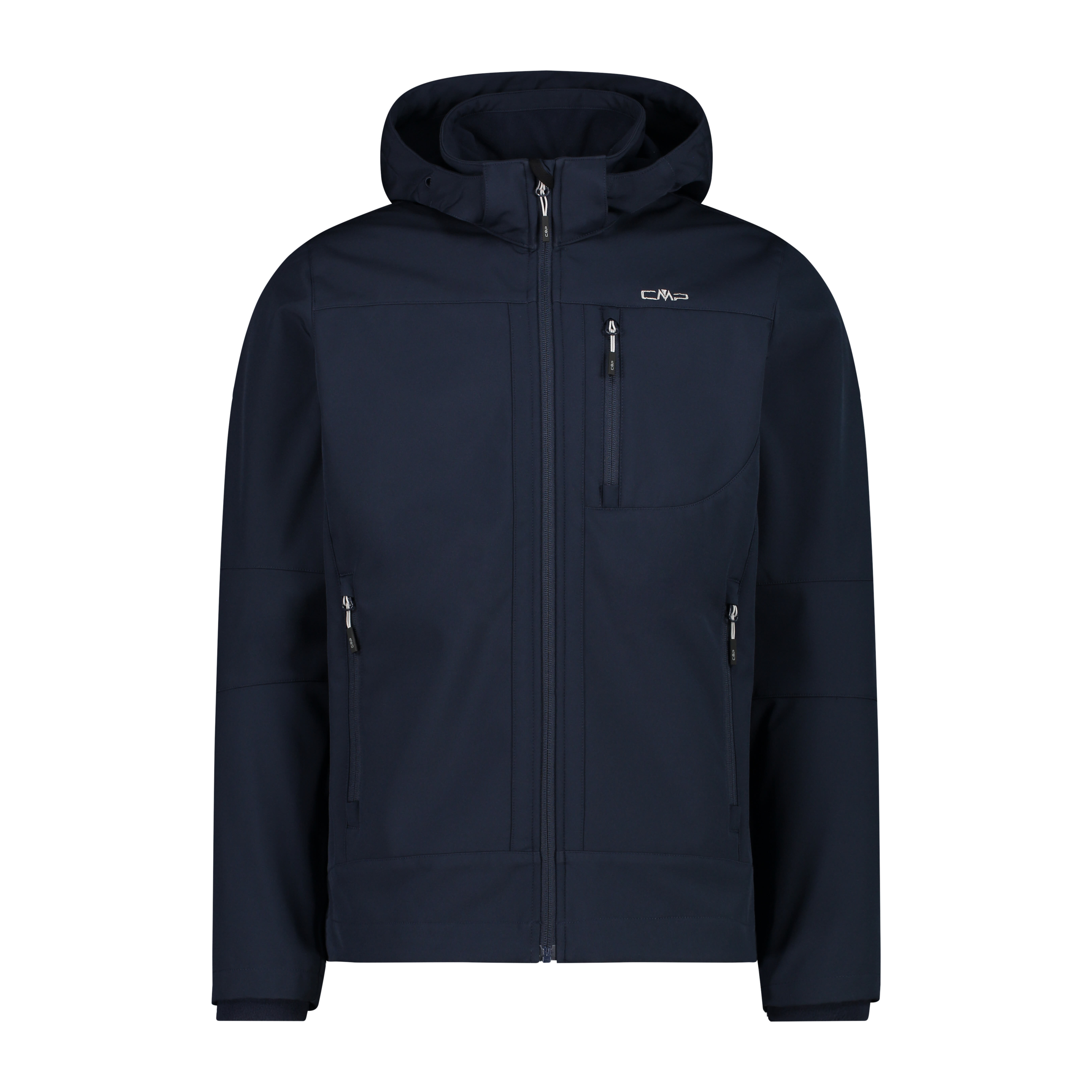 CMP Softshelljacke mit abnehmbarer Kapuze Weich Winddicht Wasserabweisend Komfort Herren blau