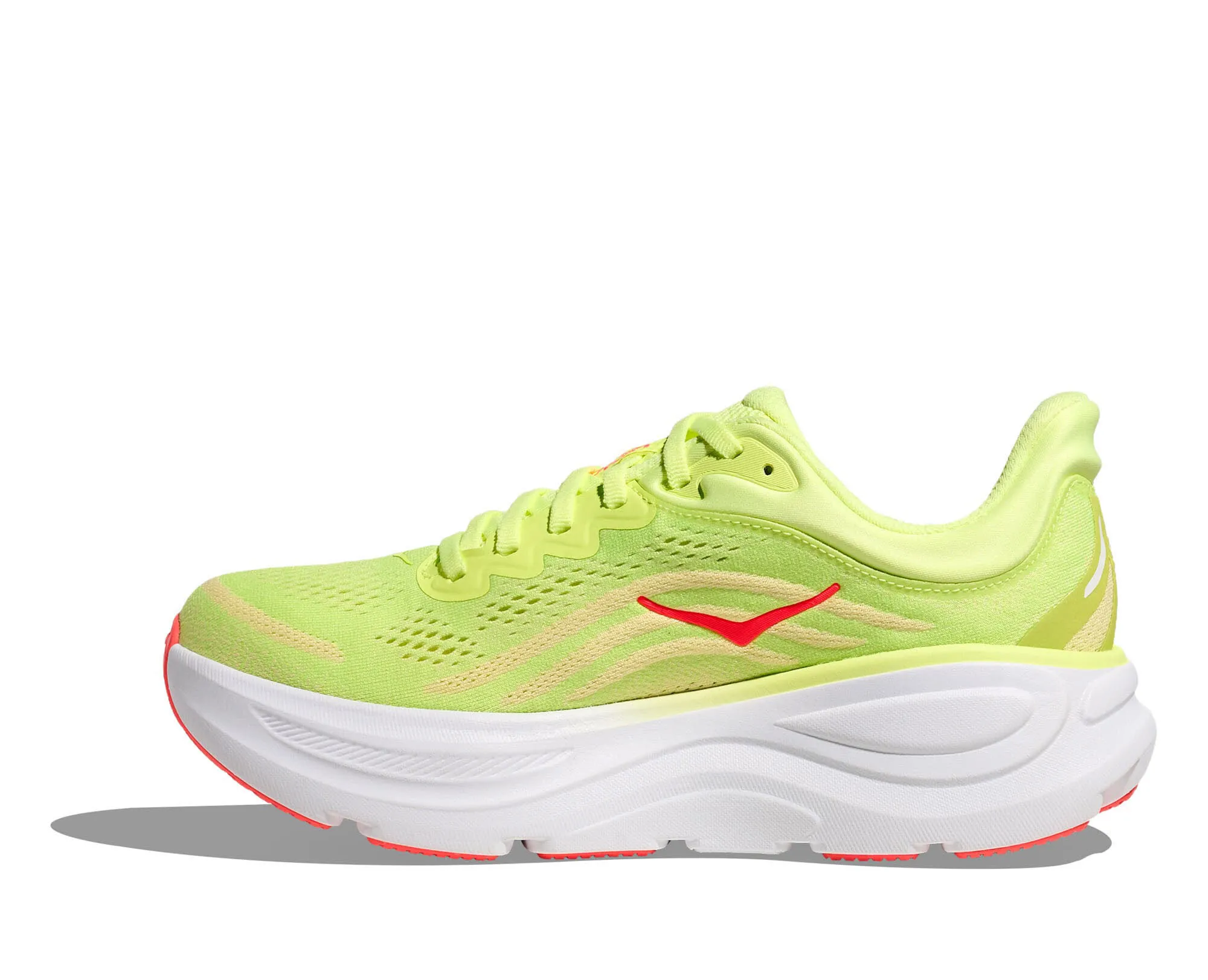 Hoka Bondi 9 Damen Laufschuhe Joggingschuhe gelb/weiß