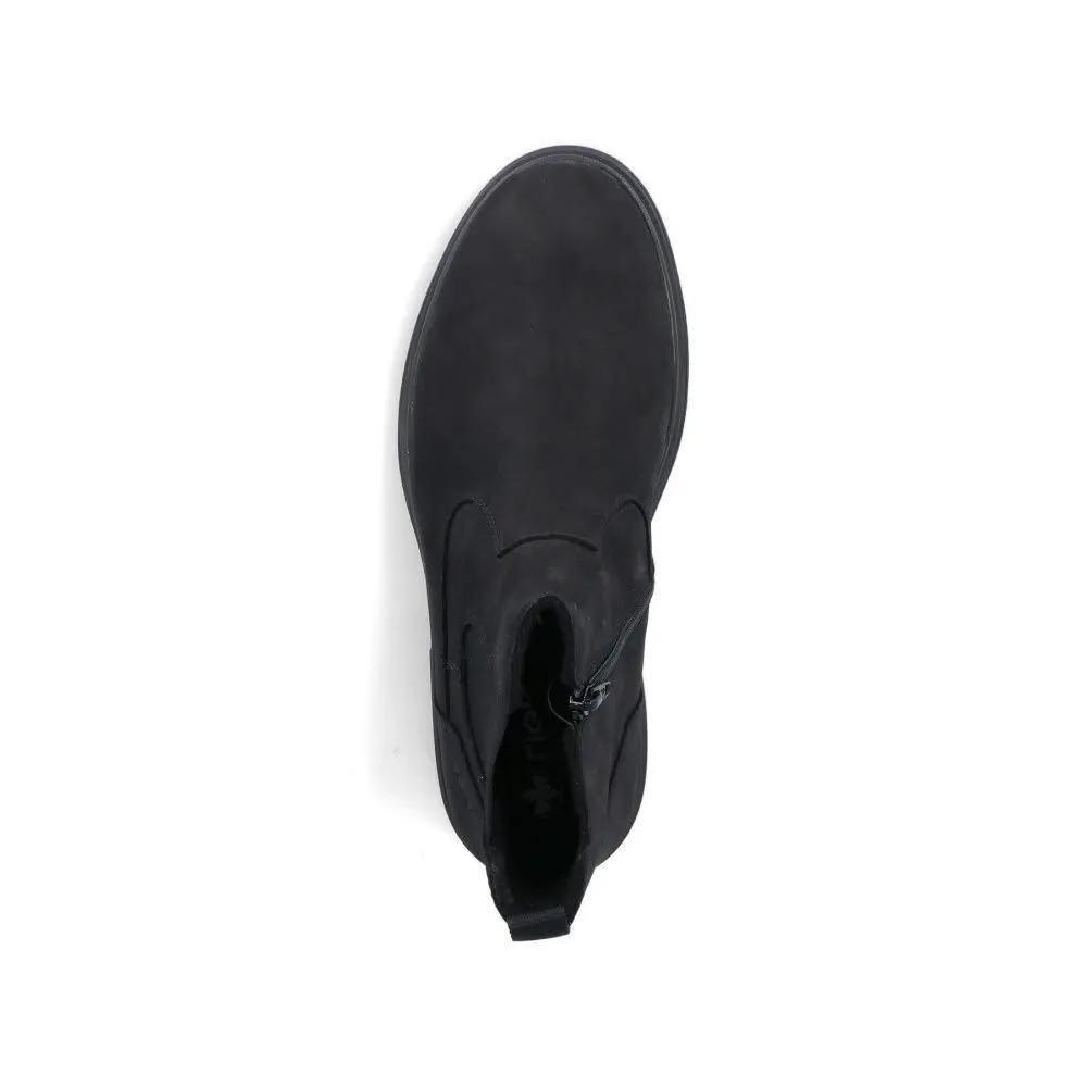 Rieker HWK Herren Stiefel Chelsea Boots Modestiefel schwarz
