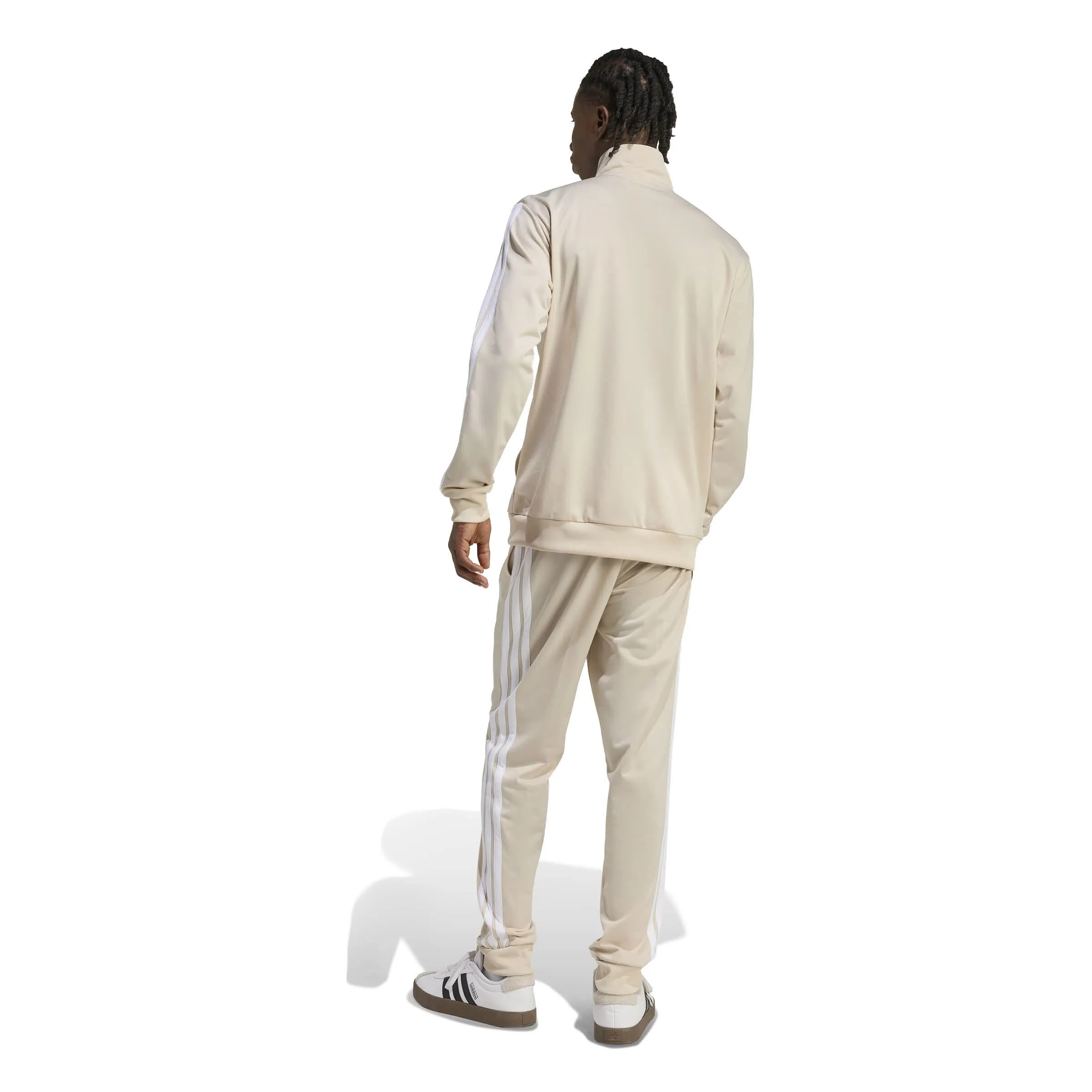 adidas M 3S TR TT Herren Trainingsanzug Set weiß