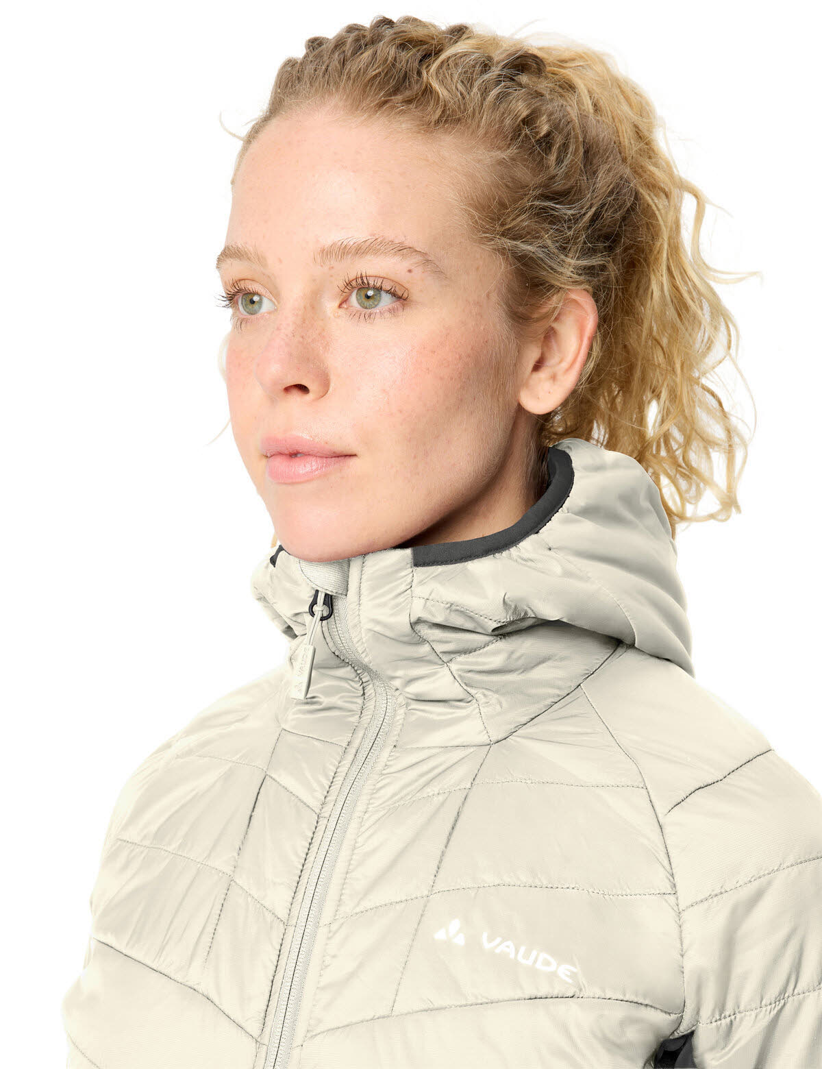 Vaude SESVENNA IV Damen Winterjacke Kapuzenjacke ecru