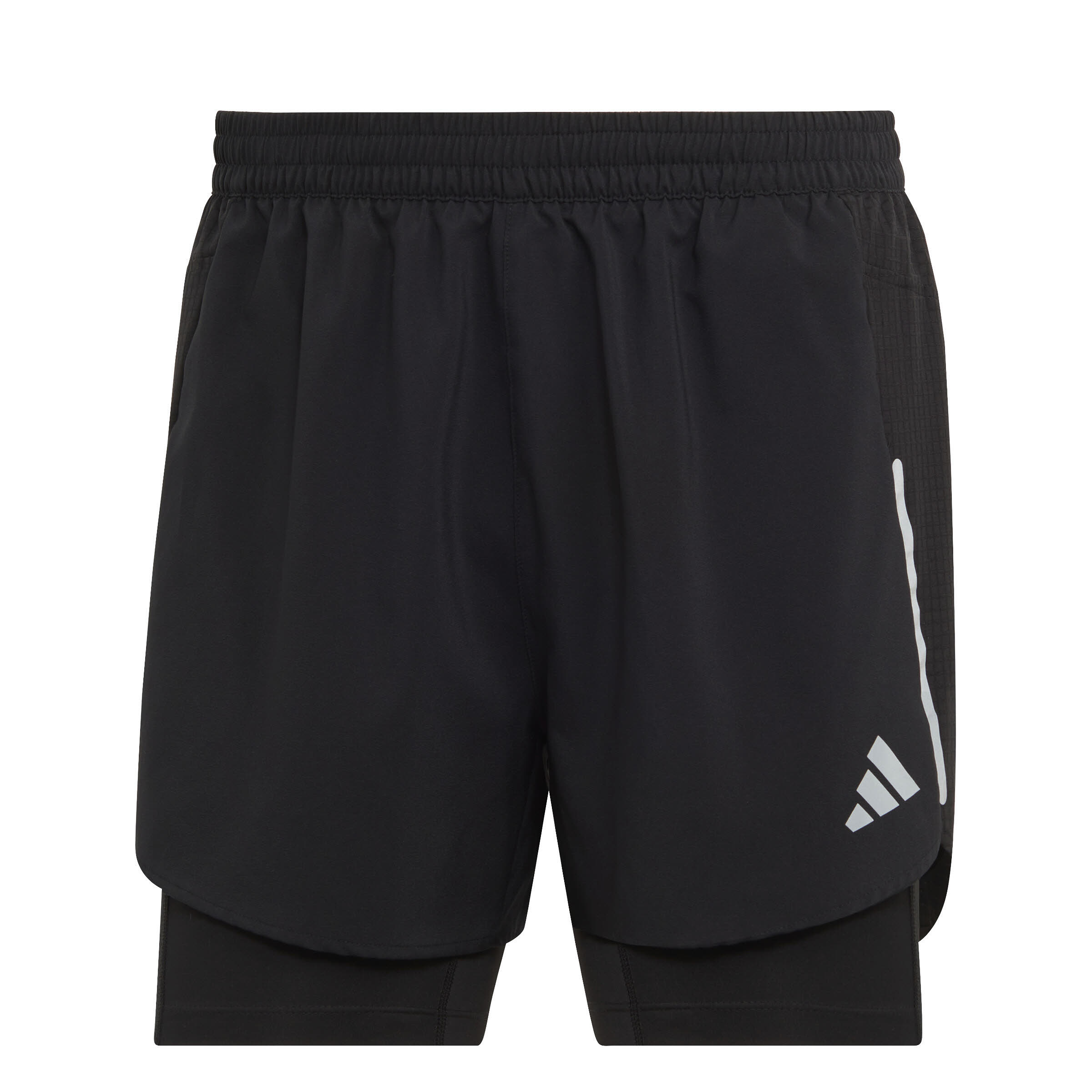 adidas Designed 4 Running 2-in-1 Shorts Herren kurze Hose Laufhose schwarz