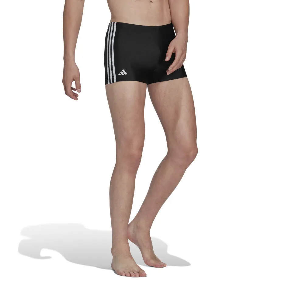 adidas Classic 3-Streifen Herren Boxer-Badehose Badeshorts Schwimmhose schwarz/weiß