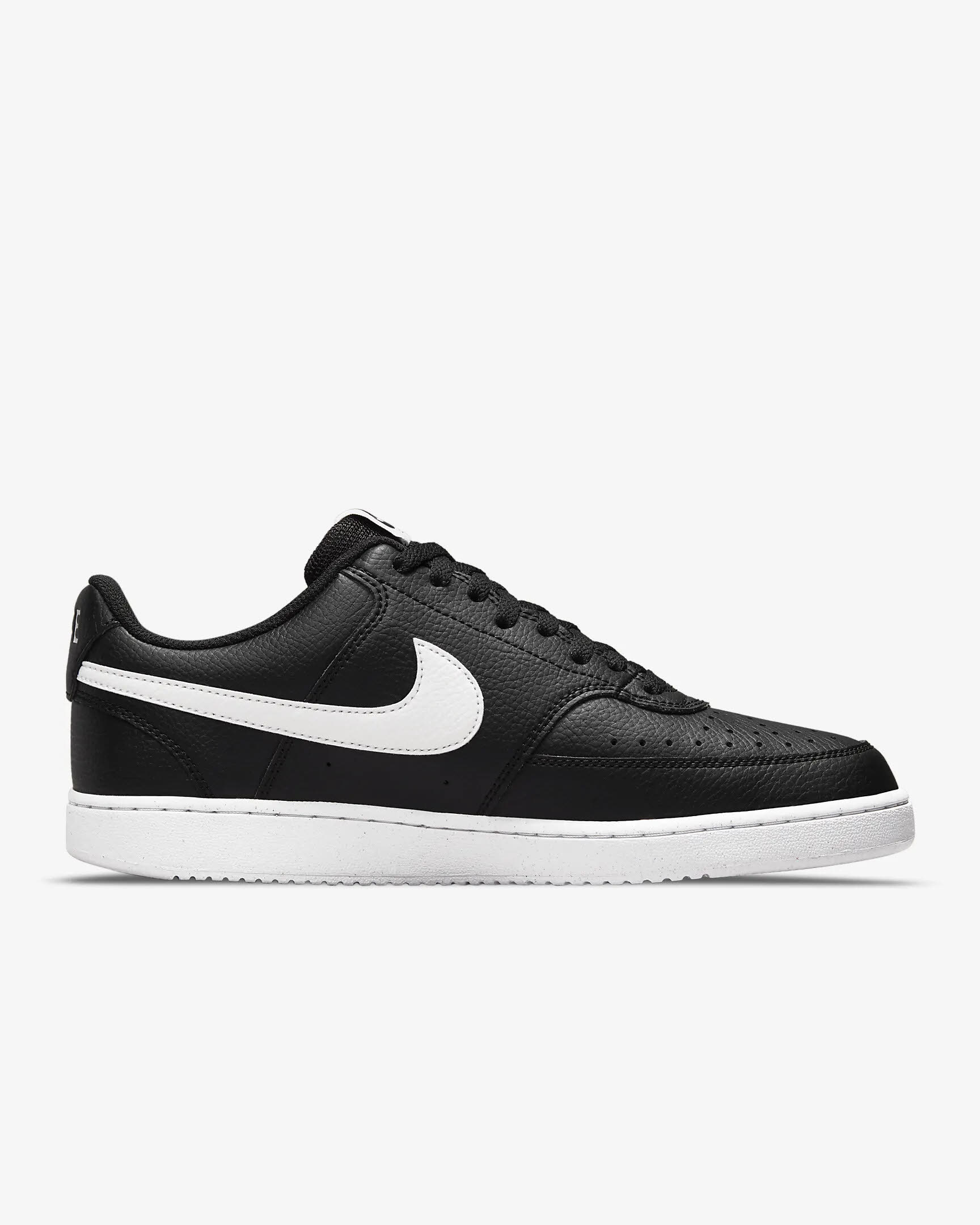Nike Court Vision Low Next Nature Sneaker Freizeitschuh Herren schwarz weiß
